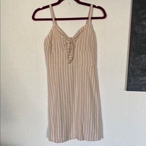 Linen mini dress‎ Hollister